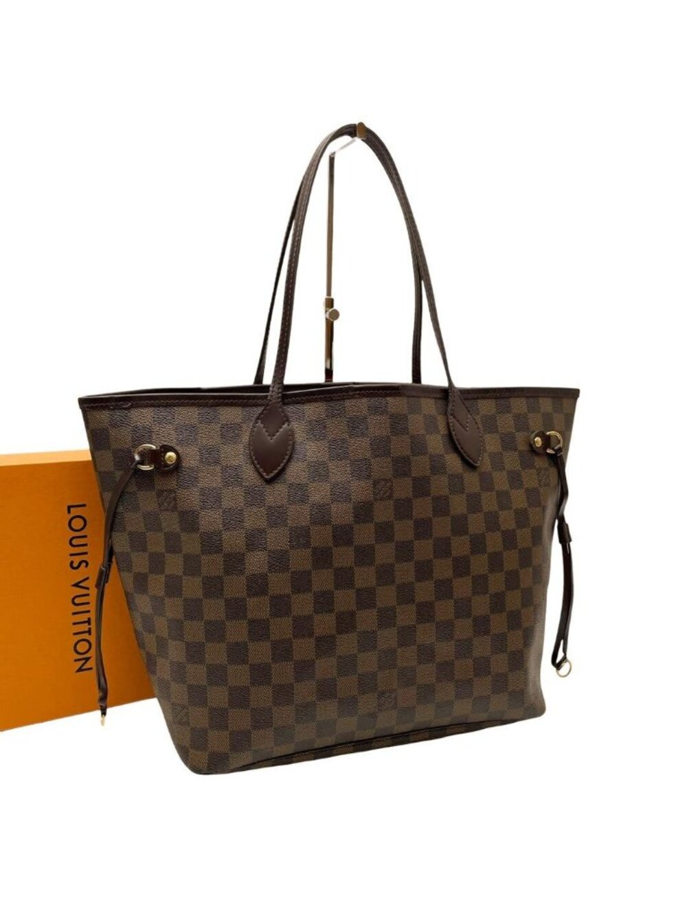 Louis Vuitton Damier Shoulder Tote Bag Neverfull MM